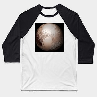 Pluto from space, illustration (C026/9673) Baseball T-Shirt